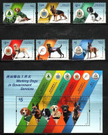 China Hong Kong 2012 Working Dogs In Government Service (stamps 6v+MS/Block) MNH - Ongebruikt