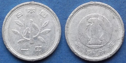 JAPAN - 1 Yen Year 10 (1998) "Sprouting Branch" Y# 95.2 Akihito (Heisei) (1989-2019) - Edelweiss Coins - Japón