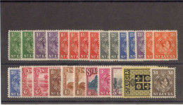 Saint Lucia 128/41,  1938-48 KGV1 Pictorials All Perfs. (26) Complete (MNH) ** - Ste Lucie (...-1978)