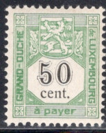 Luxembourg 1907 Single Numeral Stamps - Inscription "à Payer" In Unmounted Mint - Segnatasse