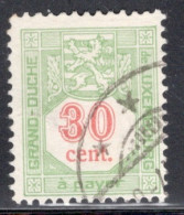 Luxembourg 1922 Single Numeral Stamps - Inscription "à Payer" In Fine Used - Segnatasse