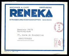 ENVELOPPE PUBLICITAIRE RENEKA - OBLITÉRATION EMA STRASBOURG 1960 - - Cartas & Documentos