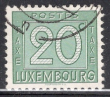 Luxembourg 1946 Single Numeral Stamps - New Design  In Fine Used - Taxes