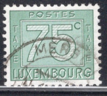 Luxembourg 1946 Single Numeral Stamps - New Design  In Fine Used - Taxes