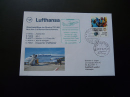 Lettre Dernier Vol Last Flight Cover Geneve Frankfurt Boeing 737 Lufthansa 2016 - Cartas & Documentos
