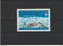 RDA 1976 Jeux Olympiques D'Innsbruck  Yvert BF 38, Michel Bl 43 NEUF** MNH Cote 4 Euros - 1971-1980
