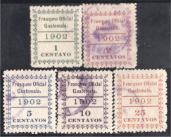 Guatemala Timbres De Servicio 1/5 1902 Franqueo Oficial Guatemala Usados - Guatemala