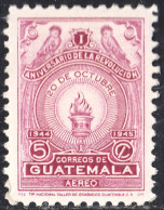 Guatemala A- 139 1945 Aniversario De La Revolución Del 20 De Octubre MH - Guatemala