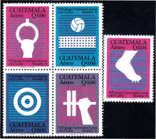 Guatemala A- 646/50 1978 XIII Juegos Centroamericanos Y Del Caribe MNH - Guatemala