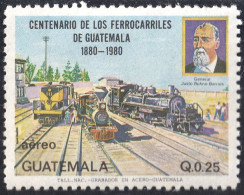 Guatemala A- 763 1983 Centenario De Los Ferrocarriles De Guatemala MNH - Guatemala