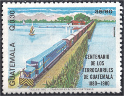 Guatemala A- 764 1983 Centenario De Los Ferrocarriles De Guatemala MNH - Guatemala