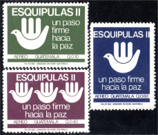 Guatemala A- 824/26 1988 Esquipulas II Un Paso Firme A La Paz MNH - Guatemala