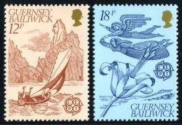 BA2/S Guernesey  Nº 217/18  1981 Europa-folklore-Lujo - Guernsey