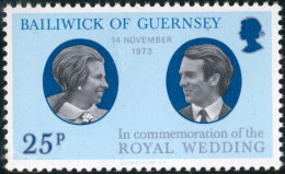 VAR1/S Guernesey  Nº 83  1973  Boda De Pa Princesa Anne Y Mark Philipps - Guernsey