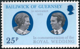 VAR1/S Guernesey  Nº 83  1973  Boda De Pa Princesa Anne Y Mark Philipps - Guernesey