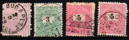 1888 - Ungheria 24/25 + 26 X 2 Cifra   ------ - Oblitérés