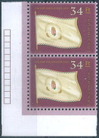 C5726 Hungary Flag Coat-of-Arms Celebration Millennium Pair MNH RARE - Stamps