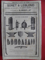 PUB 1884 - Ferronerie Soret-Leblond-Petit 08 La Cachette-Nouzon, Lanternes Bodart-Disclyn-Fouchée, Paquot 08 Nouzon - Publicités