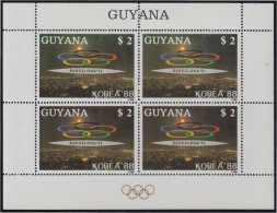 Guyana 2050FB 1988 Minihojita Preludio Juegos Olímpicos De Barcelona MNH - Guyane (1966-...)