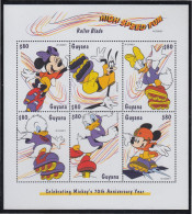 Guyana 4737/42 1999 70 Aniversario De Mickey Mouse MNH - Guyane (1966-...)