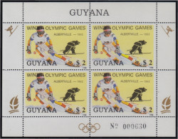 Guyana 2050FA 1988 Minihojita Juegos Olímpicos De Albertville MNH - Guyane (1966-...)