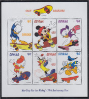 Guyana 4731/36 1999 70 Aniversario De Mickey Mouse   MNH - Guyane (1966-...)