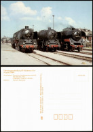 Radebeul Fahrzeugausstellung Bf Radebeul Ost Dampfloks DDR AK 1984/1988 - Radebeul