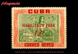 TRASTERO. CUBA MINT. 1960-03 SELLOS HABILITADOS. REFORMA AGRARIA - Ungebraucht