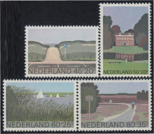 Holanda 1125/28 1980 Paisajes Obras Sociales Y Culturales MNH - Autres & Non Classés