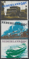 Holanda 1135/37 1980 Medios De Transporte Camión Tren Barco MNH - Autres & Non Classés