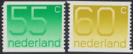 Holanda Netherlands  1153a/54a-N 1981 Sellos Con Cifras Número Al Dorso Lujo - Sonstige & Ohne Zuordnung