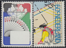 DEP1 Holanda Netherlands 1133/34 1980 6ª Olimpiadas De Cartas MNH - Otros & Sin Clasificación