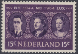 Holanda  Netherlands 803 - 1964 20º Aniv. De La Unión Aduanera BENELUX Retrato - Otros & Sin Clasificación