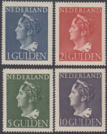 Holanda  Netherlands 442/45  1946-47 Efigie De La Reina Wilhelmine Fijasellos - Altri & Non Classificati
