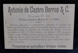 C6/11 - António Castro Barros & Cª * Publicidade * Pará - Brasil - Portogallo