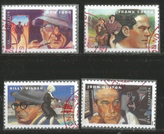 USA 2012 Movies - Great Film Directors Ford Capra Wilder Huston SC.# 4668/71 Cpl 4v Set In VFU Condition - Bandes & Multiples