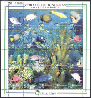 Honduras A- 933/52 1998 Corales Islas De La Bahía Fauna MNH - Honduras