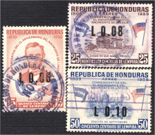 Honduras A- 293/95 1959 Abraham Lincoln Usados - Honduras