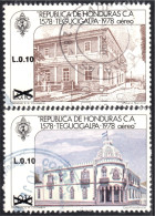 Honduras A- 734/35 1989 Villa De Tegucigalpa Usados - Honduras