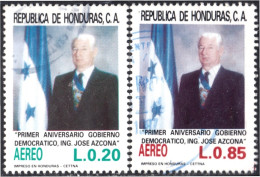 Honduras A- 708/09 1987 Presidente José Azcona Usados - Honduras