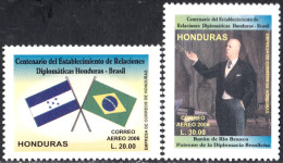 Honduras A- 1286/87 2006 Centenario De Las Relaciones Diplomáticas Honduras -  - Honduras