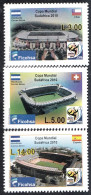 Honduras A- 1346/48 2010 Copa Mundial De Fútbol Sudáfrica 2010 MNH - Honduras