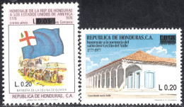 Honduras A- 840/41 1993 José Cecilio Del Valle Homenaje A Estados Unidos MNH - Honduras