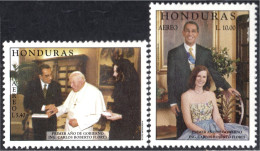 Honduras A- 971/72 1999 Presidente Carlos Roberto Flores MNH - Honduras