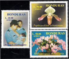 Honduras A- 1001AJ/AL 2000 Fauna Flores Flowers MNH - Honduras