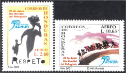 Honduras A- 1077/78 2001 20 De Junio Día Mundial Del Refugiado MNH - Honduras
