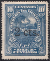 Honduras 124 1913 Timbres De 1911 Paisaje Hondureño UPU MH - Honduras