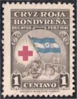 Honduras 2 1945 Beneficencia Cruz Roja Hondureña Sin Goma - Honduras