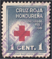 Honduras 1 1941 Beneficencia Cruz Roja Hondureña Usados - Honduras