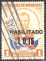 Honduras 99 1975 Servicio Oficial Aéreo Conmemorativo Al CL Aniversario De Lin - Honduras